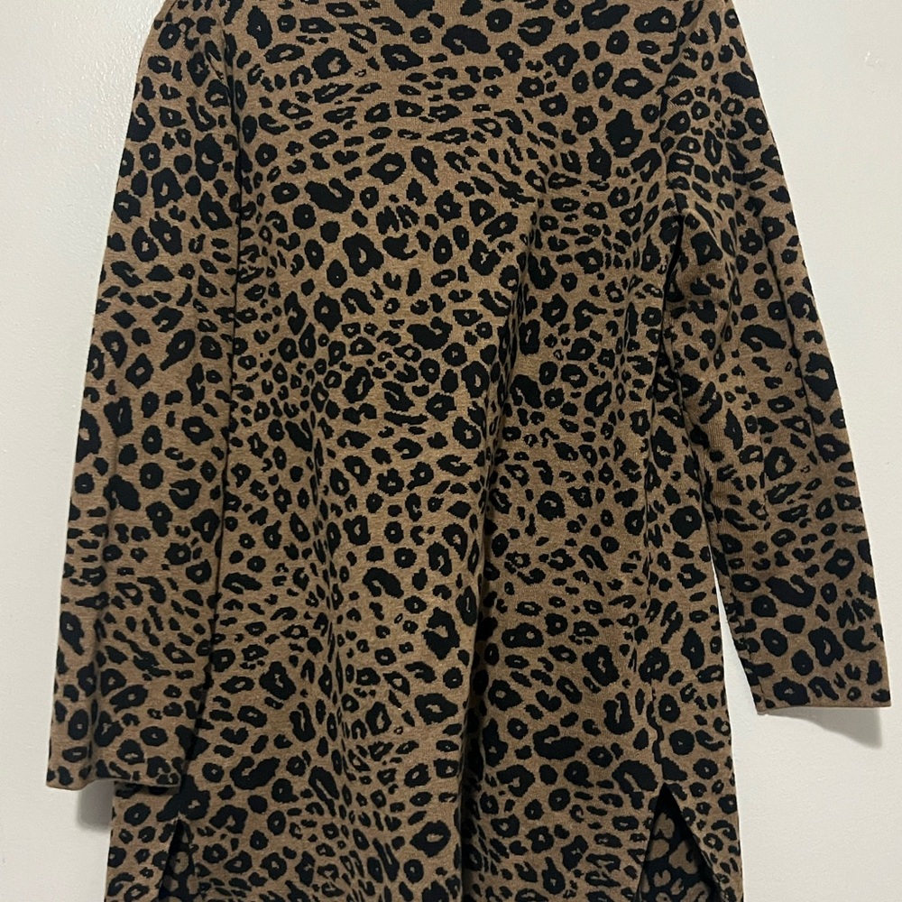 Ruby Rd. Animal Print Cardigan - Picture 2 of 3